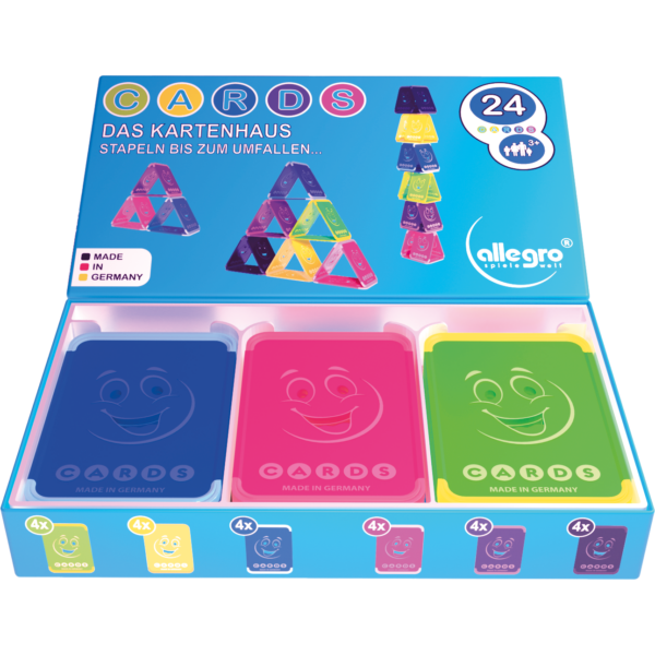 Cards - Set mit 24 Karten (6 Farben)