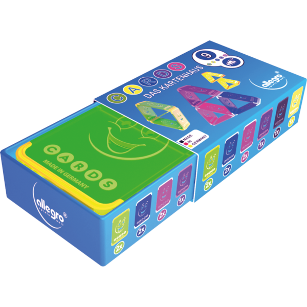 Cards - Set mit 9 Karten (6 Farben gemischt)